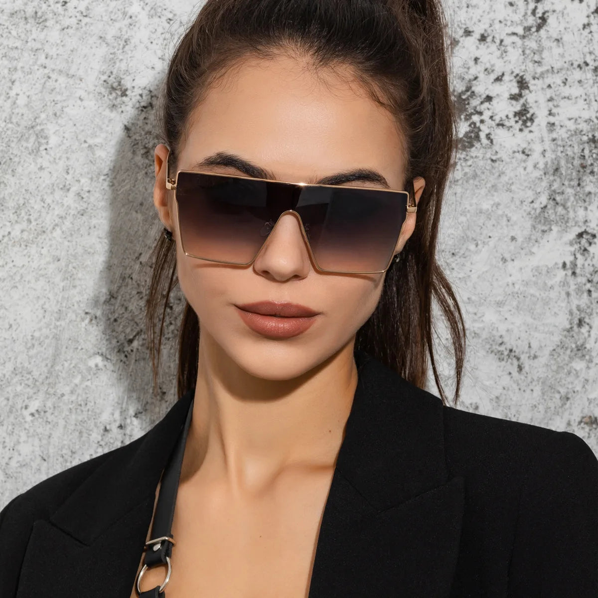 Gia Grey Oversized Shades