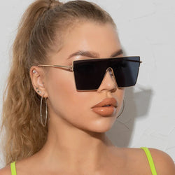 Gia Black Oversized Shades