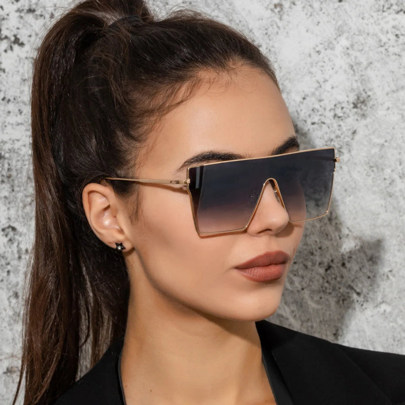 Gia Grey Oversized Shades